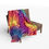 Thumbnail: Rainbow tie-dye throw blanket on chair