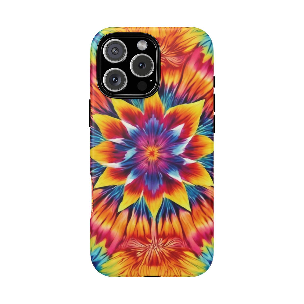 Thumbnail: Vibrant tie-dye phone case