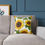 Thumbnail: Sunflower cushion on sofa