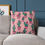 Thumbnail: Pink cactus cushion cover with vibrant green cacti