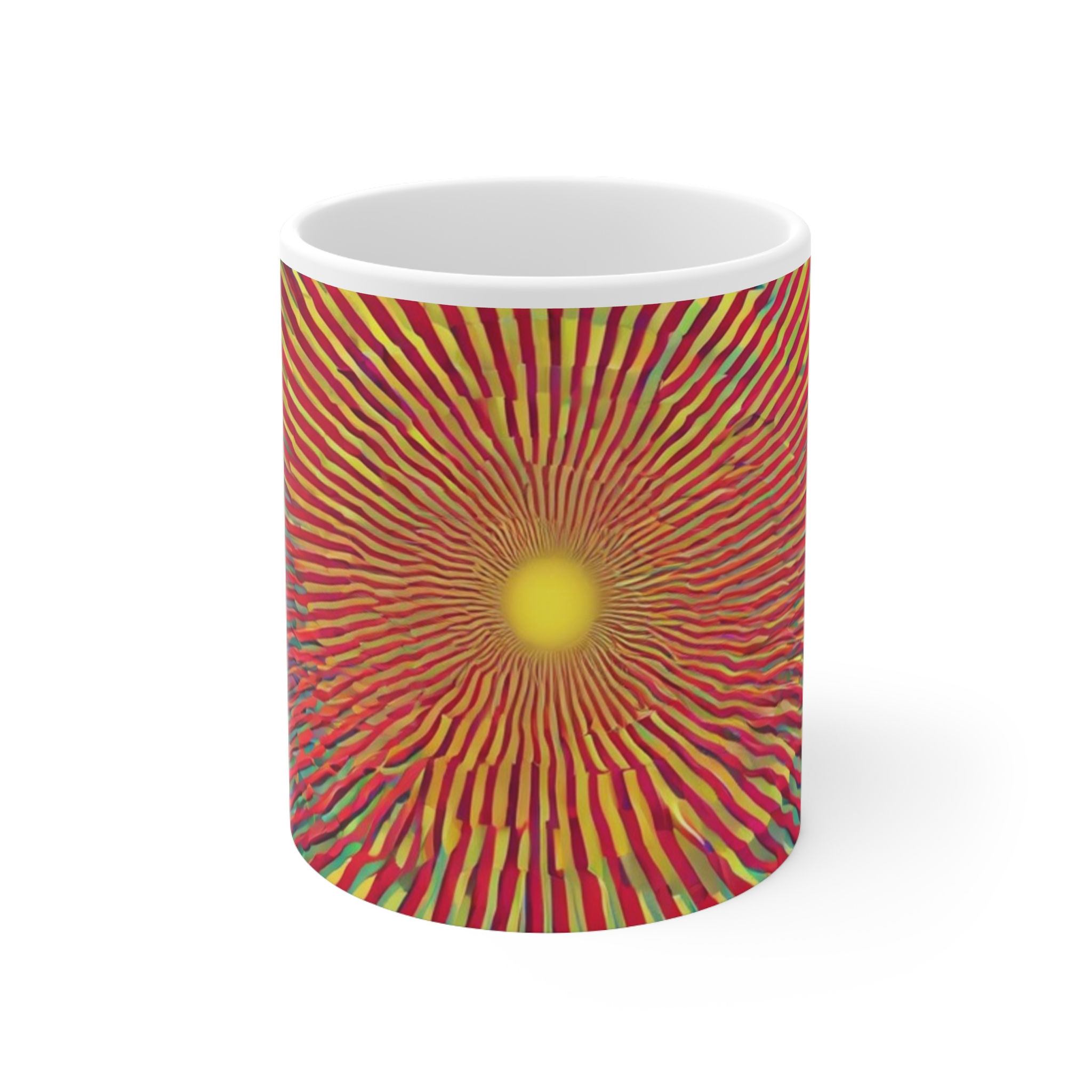 Mug - Optical Illusion Design 11oz White Ceramic