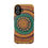 Thumbnail: Seafoam Swirl Phone Case: Mandala design, green and gold tones