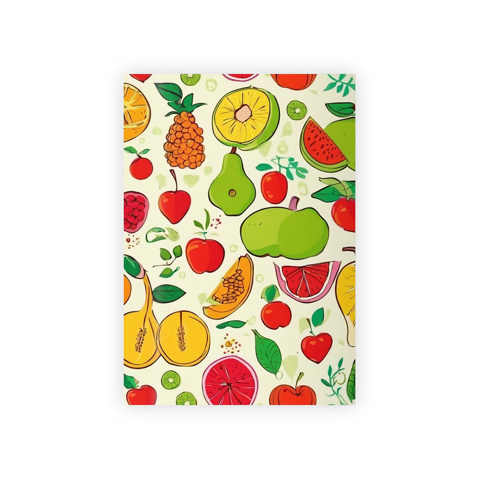 Colorful fruit print phone case