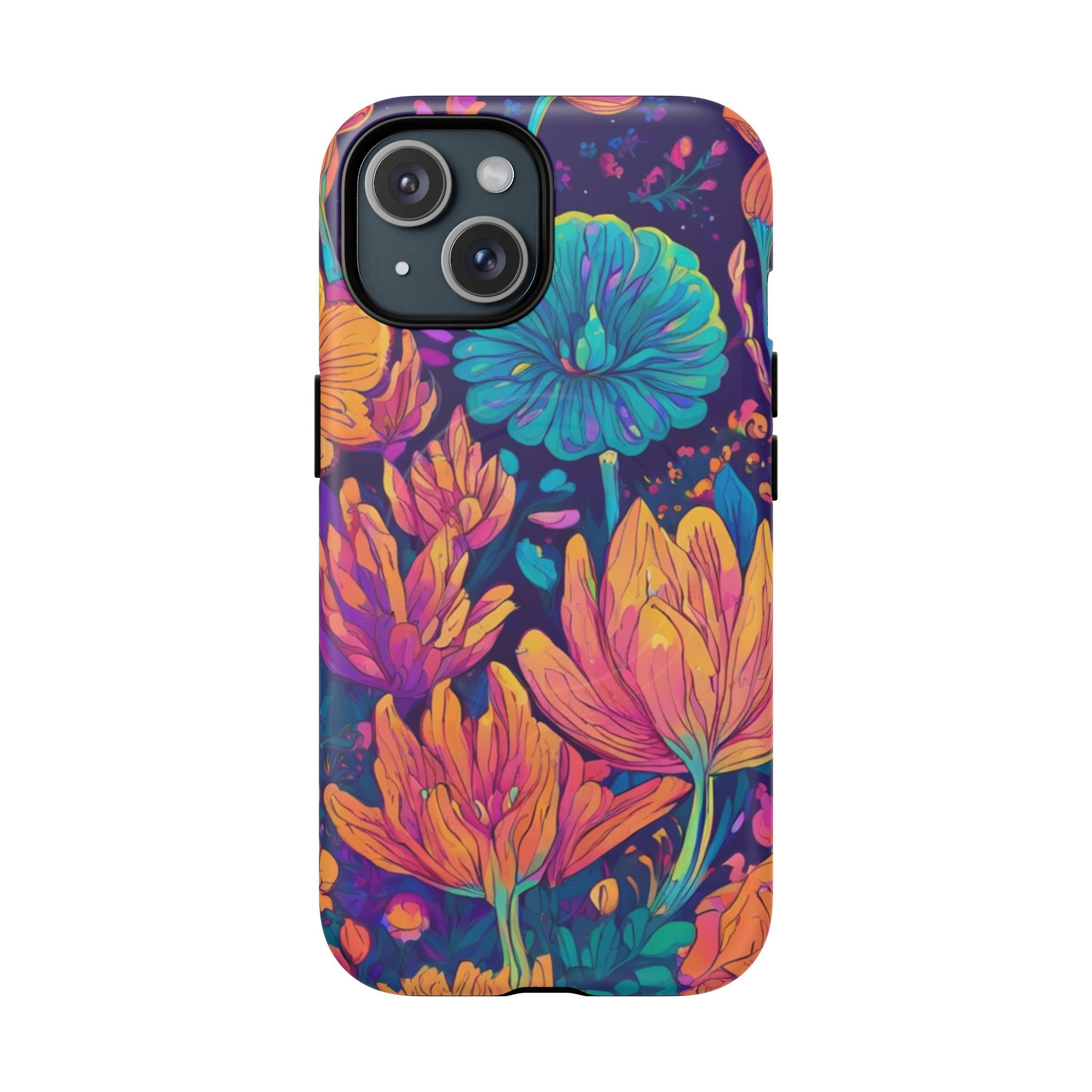 Vibrant floral iPhone case