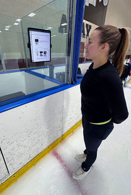 Skating skills for figure skating jumps ebook on the ice-with-ipad-stand_