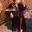 Miniature : Caftan en velour brodé 