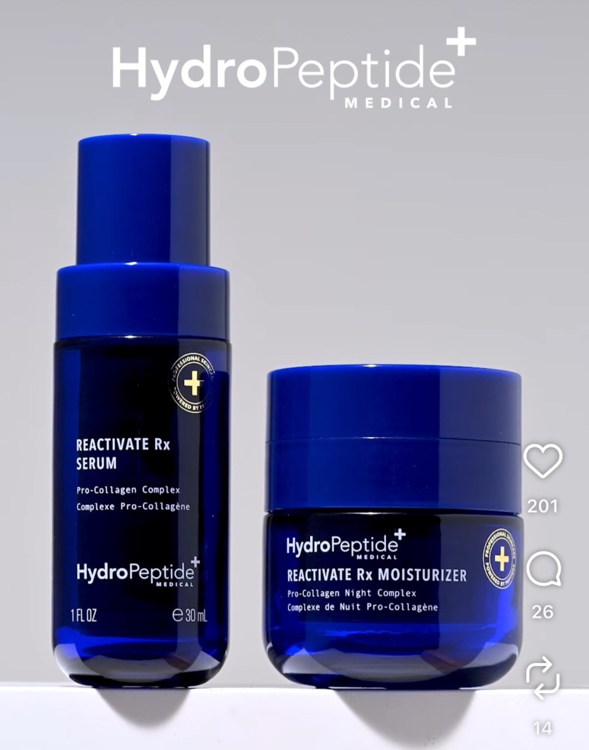 Hydropeptide Reactivate RX and Power lift bundle