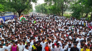 NEET समेत राष्ट्रीय परीक्षाओं में कथित पेपर लीक के खिलाफ युवा RJD का मोरहाबादी में सत्याग्रह.....