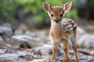 जंगल से रोड इलाके में पहुंचा हिरण बच्चा, किसान ने बचाई उसकी जान...