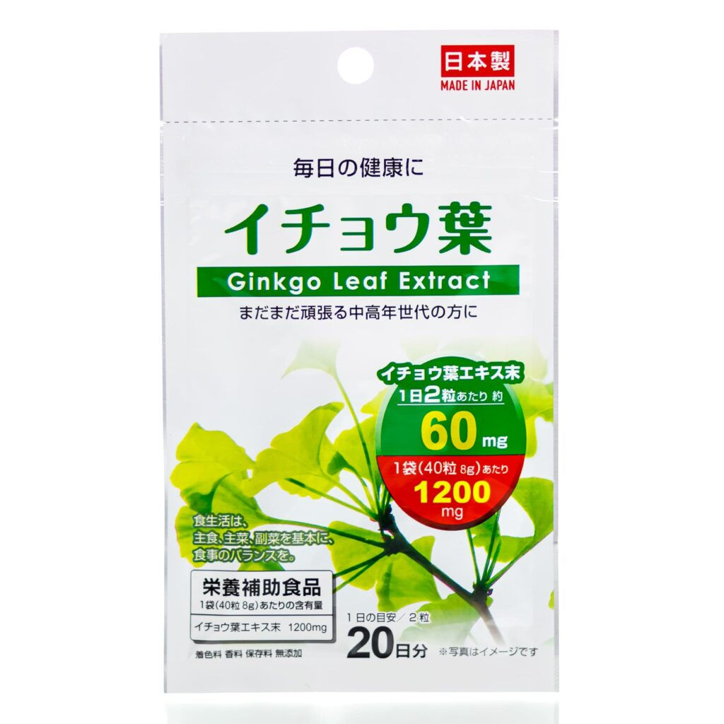 Екстракт Гінкго Білоба DAISO Ginkgo Leaf Extract на 20 днів, Японія 