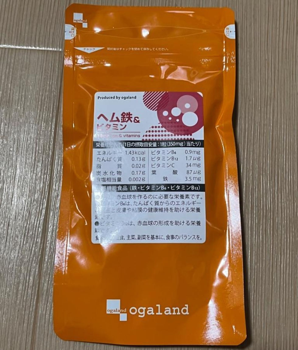 Гемове Залізо та вітаміни Heme Iron & Vitamin на 90 днів Ogaland, Японія