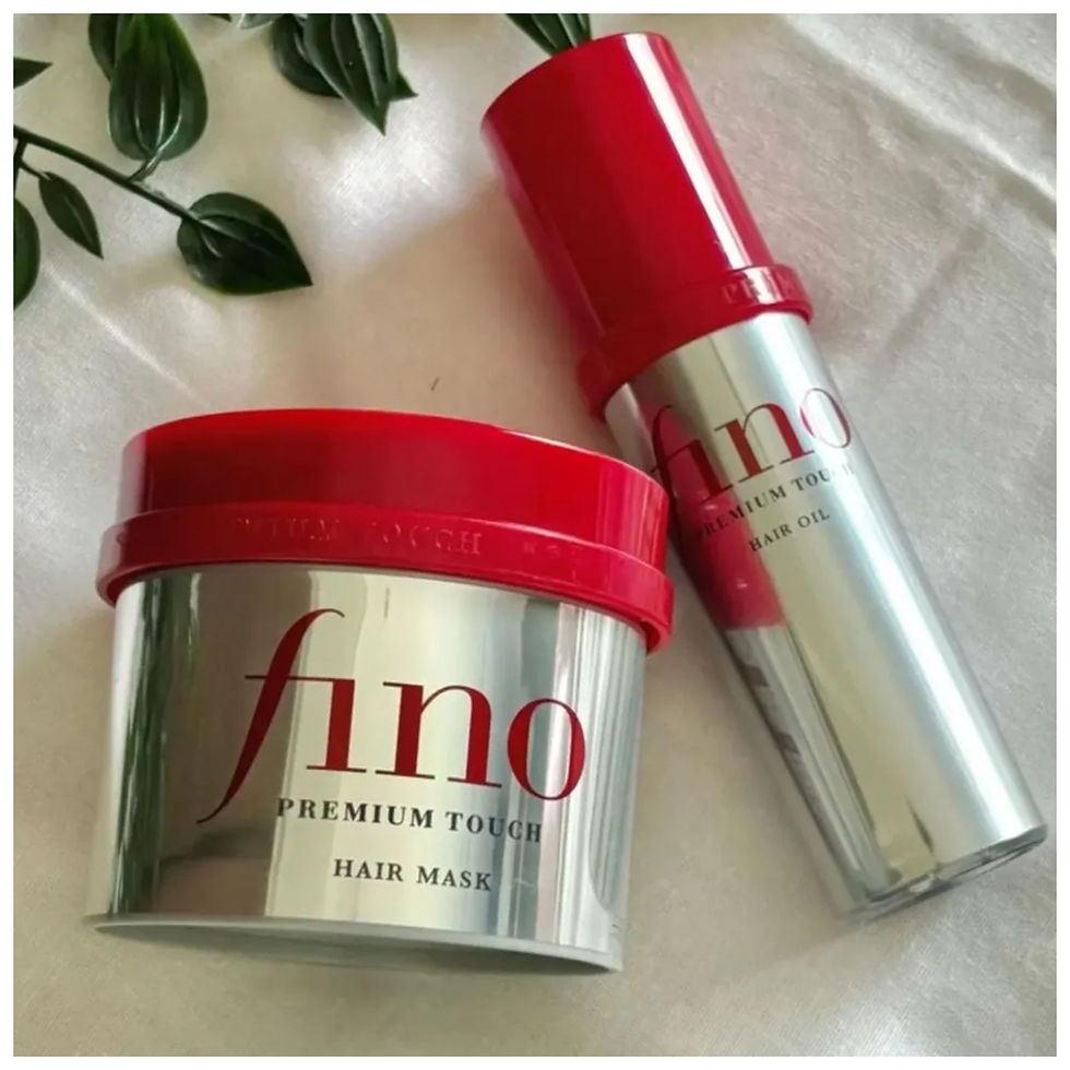 Маска для волосся поживна + Олійка-сироватка відновлююча Shiseido Premium Fino