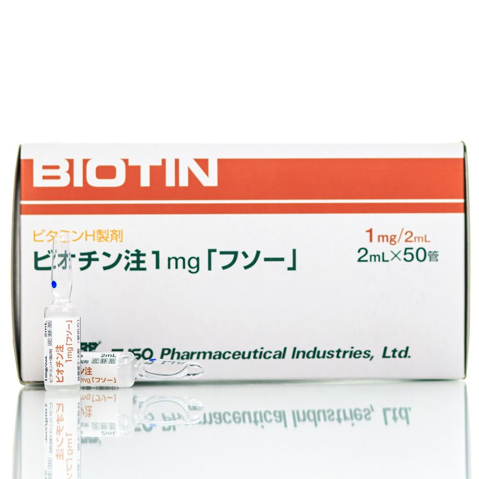 Біотин в ампулах Biotin Fuso Pharmaceutical Industries (50 амп. * 2 мл), Японія