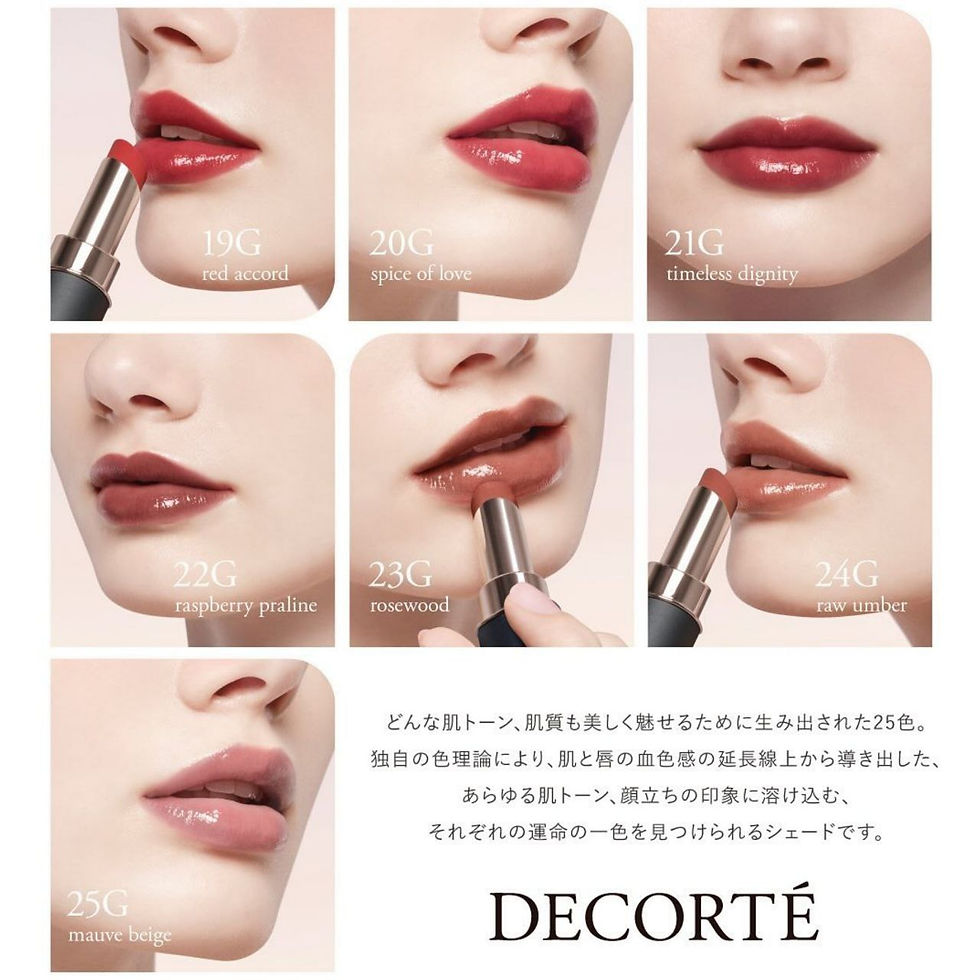Прев'ю: Кремова помада, що розгладжує, з ефектом сяйва DECORTE Rouge Cream Glow, Японія