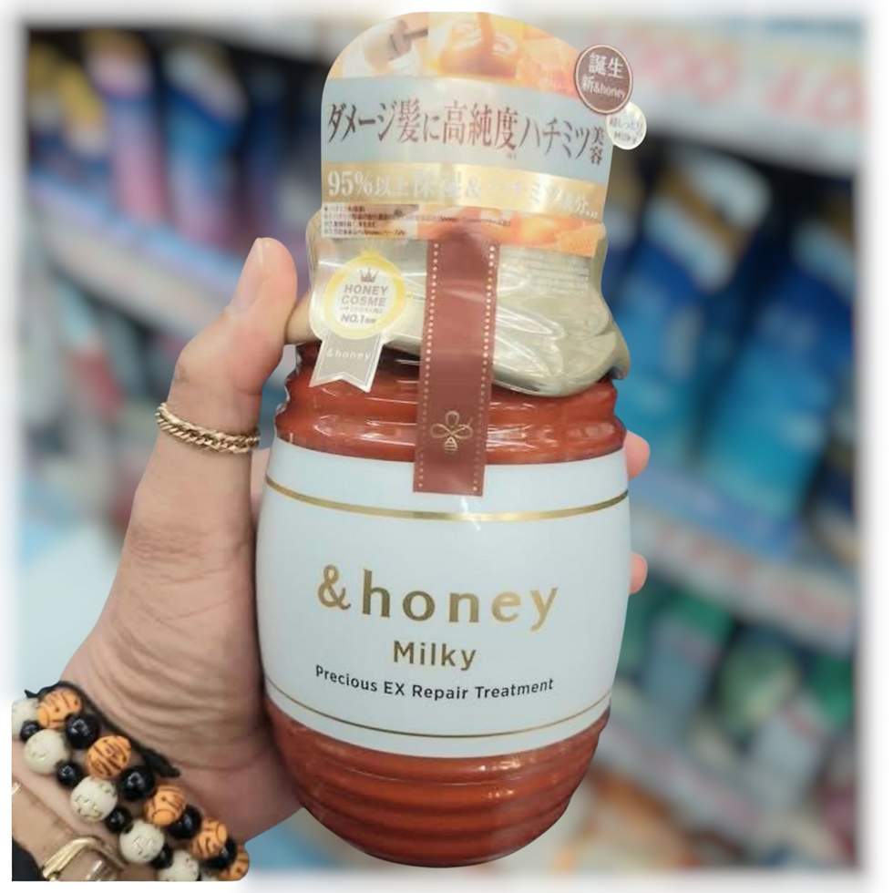 Органічна маска для відновлення пошкодженого волосся &Honey Milky, 500 г, Японія