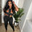 Thumbnail: Black cross fitted jumpsuit