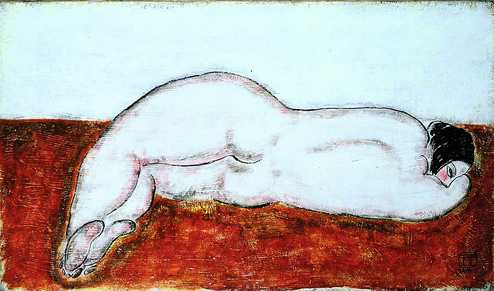 常玉 裸女 油畫46x27cmFranny