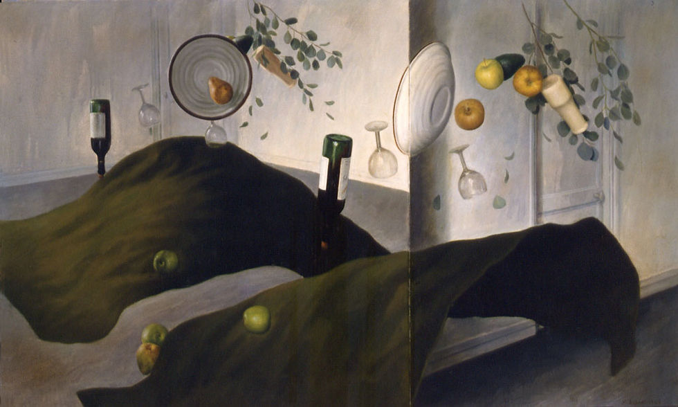 李加兆 鏡之十二 油彩、畫布 81 x 134cm 1983