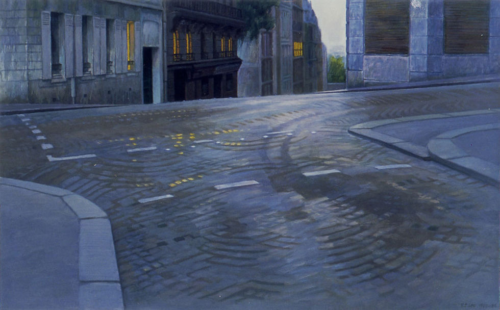 李加兆 蒙馬特冥想 油彩、畫布 81 x 130cm 1979
