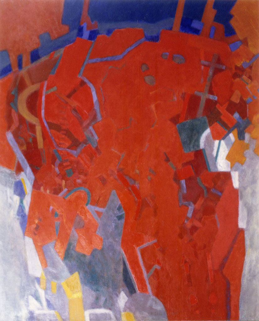 李加兆 一個年輕人生日的夜晚 油彩、畫布 46 x 38cm 1994