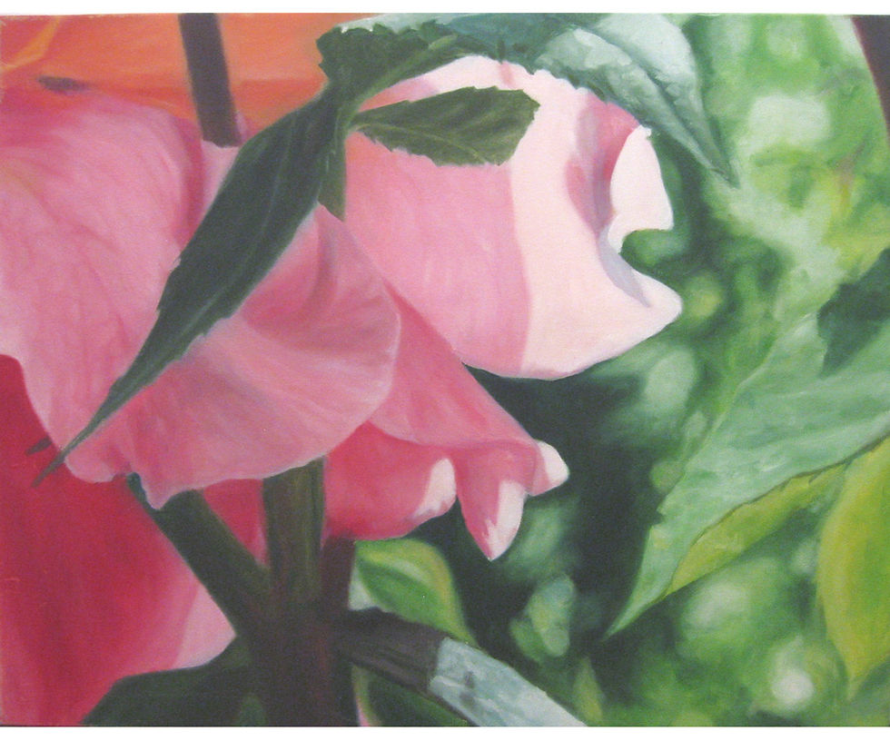 王綺穗 安鈮克城堡玫瑰 II The Alwnick Rose II 油彩、畫布 72.5x91cm 2005