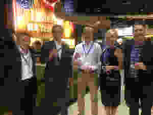 Left to right: (insert name), Shawn O'Day, Erik Lindbergh, Lyn Lindbergh, (insert name)