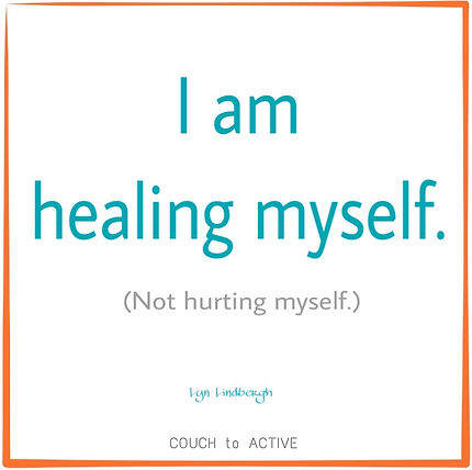 Step 2, I am healing myself. No overuse injury. Exercise. Lyn Lindbergh. Injury free. Exercise injury.