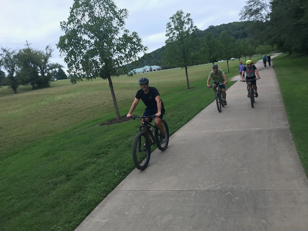 Part of the greenway trail Gary mentions in the episode. This makes NW Arkansas one of the most bike friendly cities in the nation.