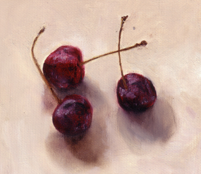 Cherries oil on canvas SOLD