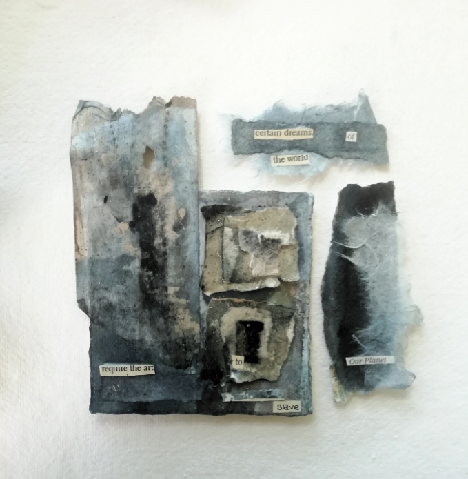 Earth Poem l mixed media collage - SOLD