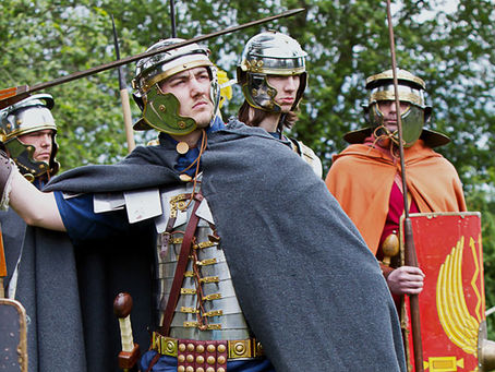 ROMANS READY TO INVADE FLAG FEN