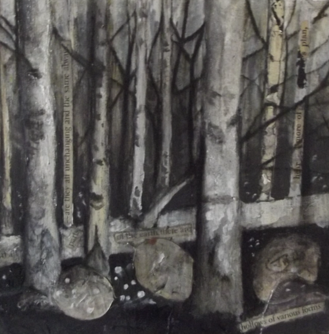 Woodlands lll - mixed media - SOLD