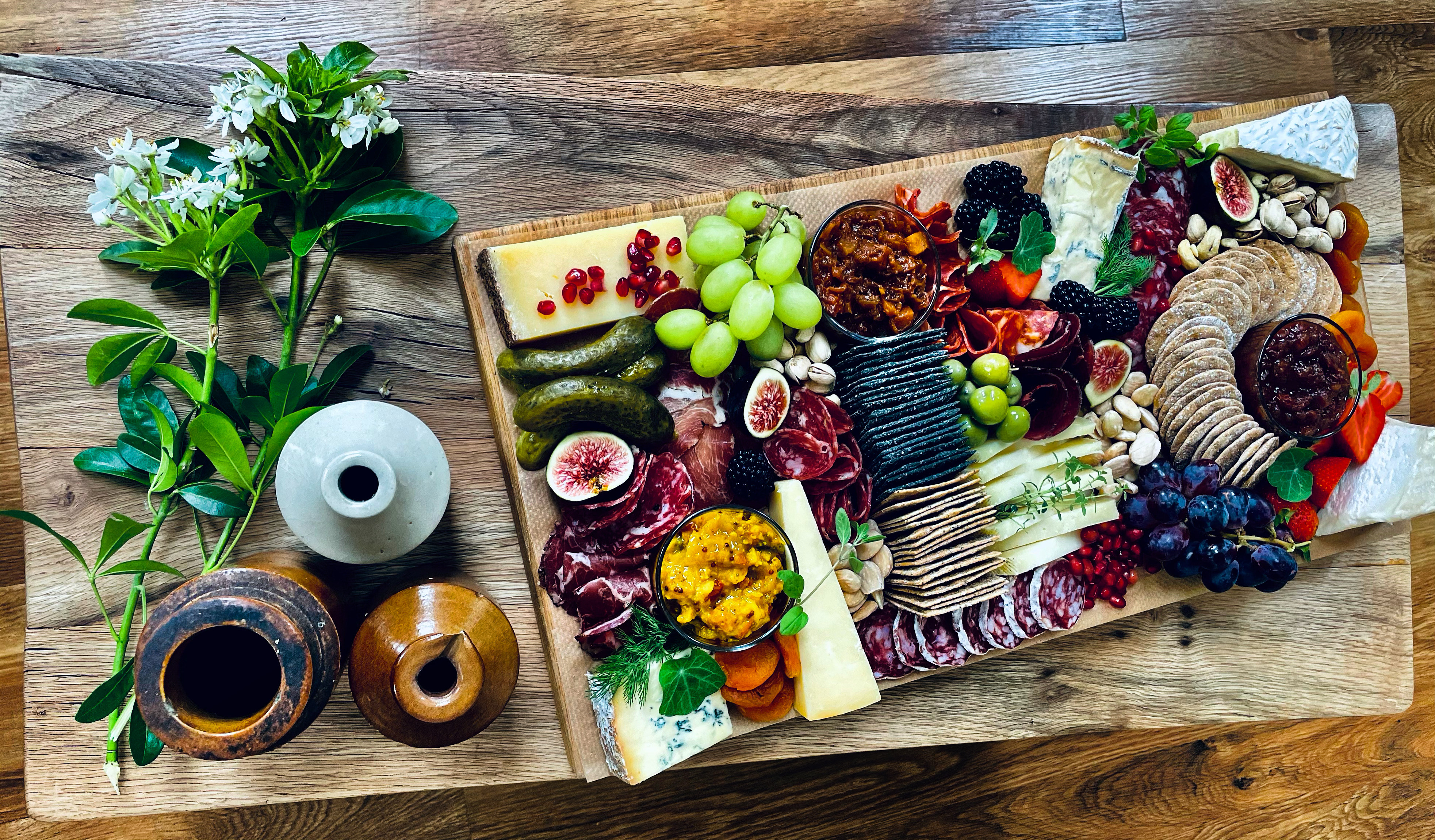 Arranged Food and Objects