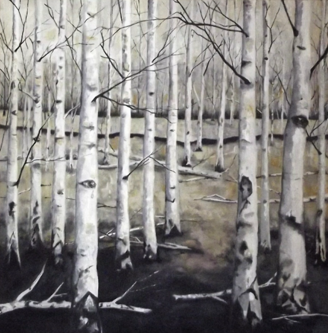 Stories told by trees - oil on canvas