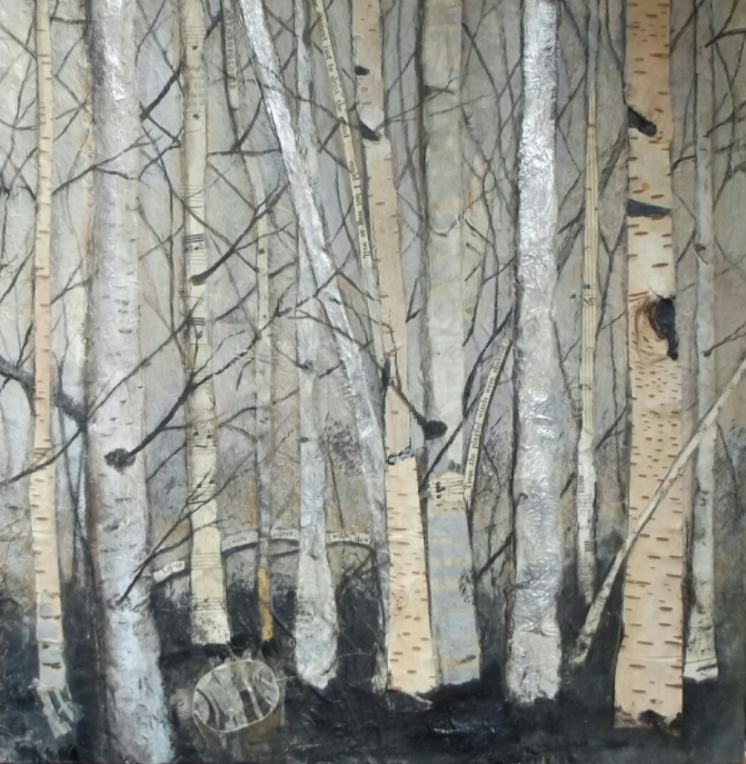 Playful winds - mixed media SOLD