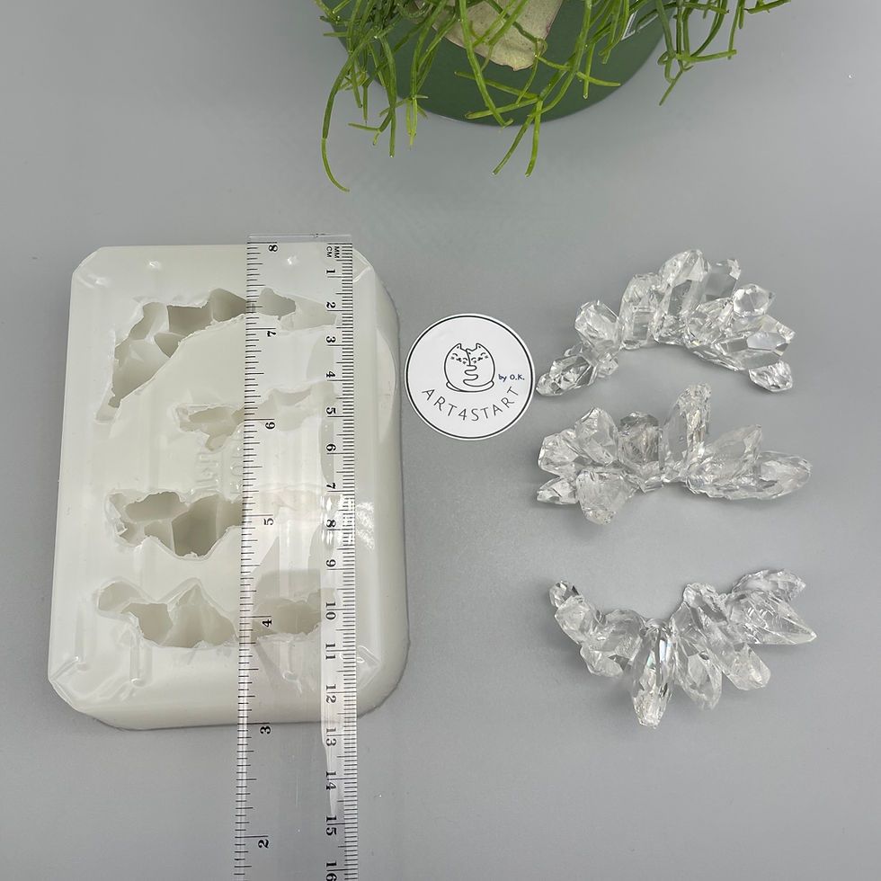 Thumbnail: 4508 Crystal cluster silicone mold-high profile