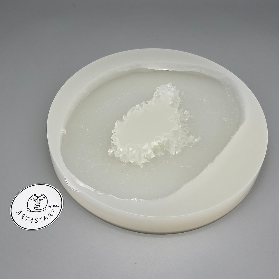 Миниатюра: 91070  Perfect agate slice with druzy hole(natural pattern surface)silicone mold