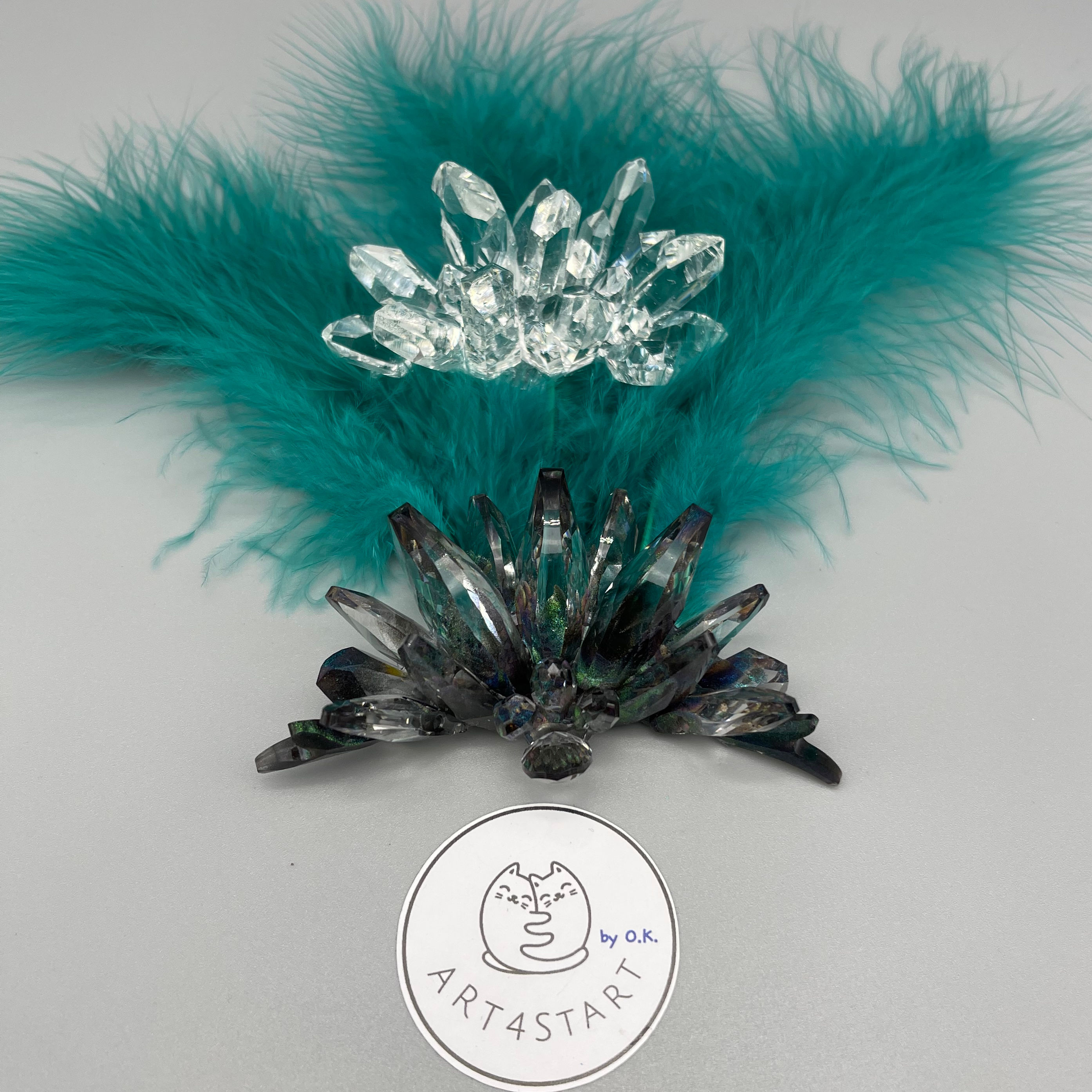 44636 Crystal cluster silicone mold