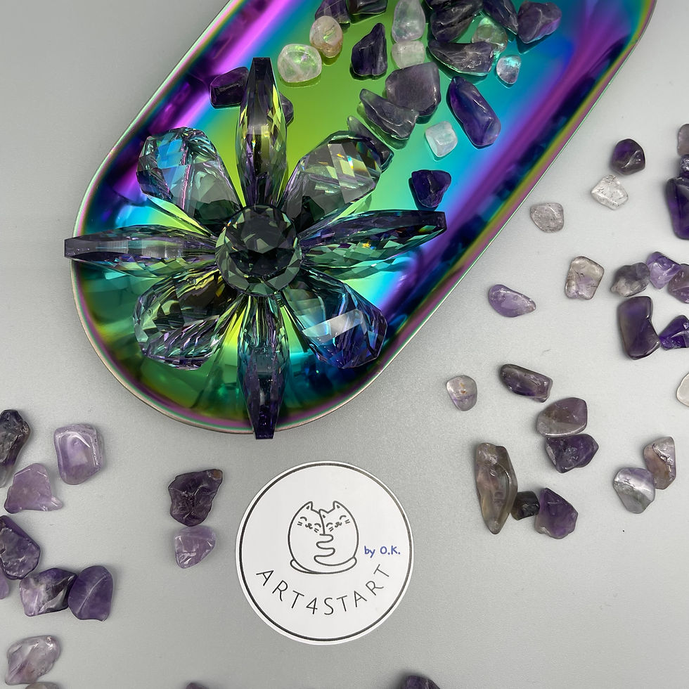 Thumbnail: 44080 Medium crystal blossom star  silicone mold