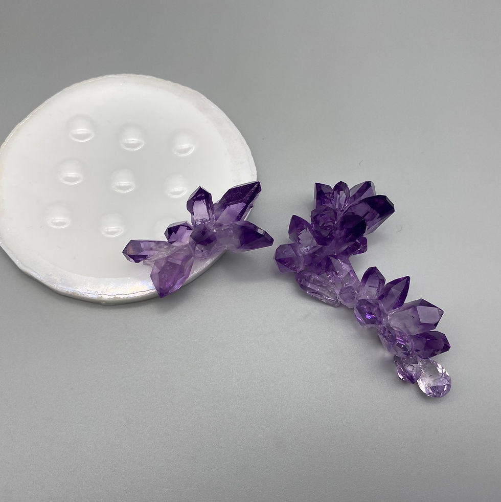 Миниатюра: 4203 Medium crystal cluster silicone mold