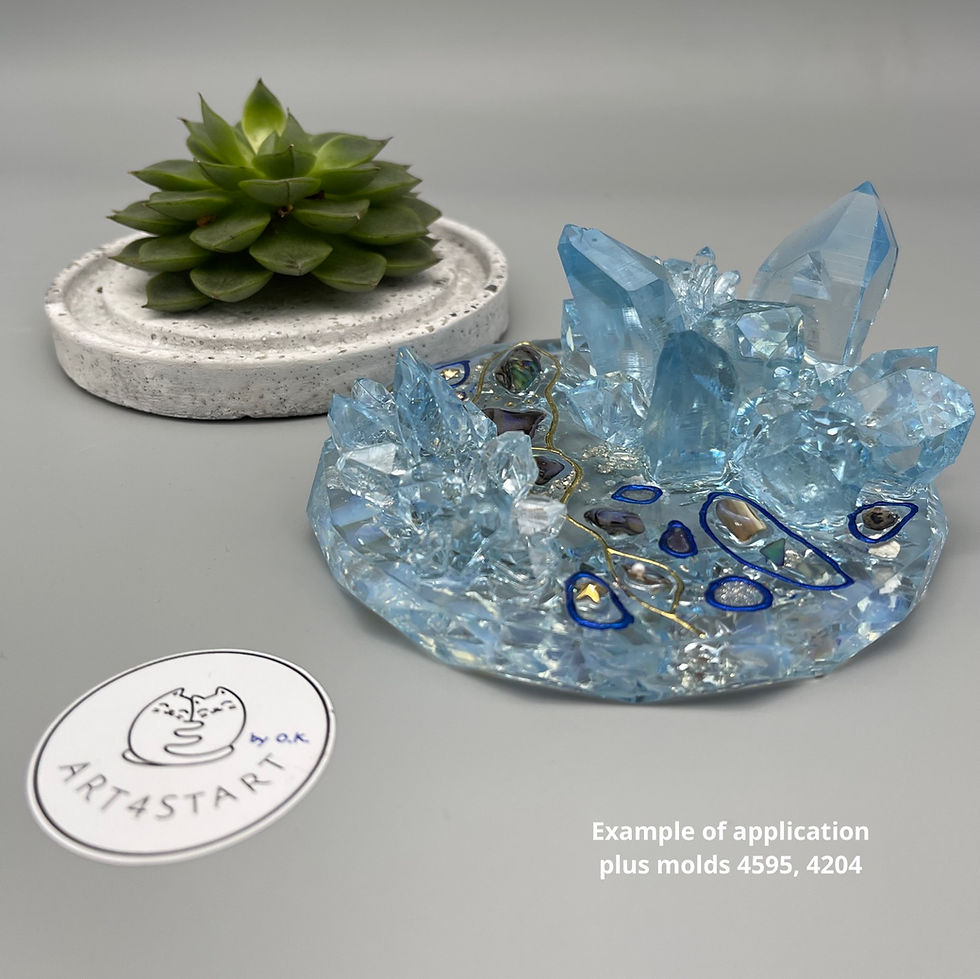 Thumbnail: 96003 Lazy druzy beautiful silicone mold
