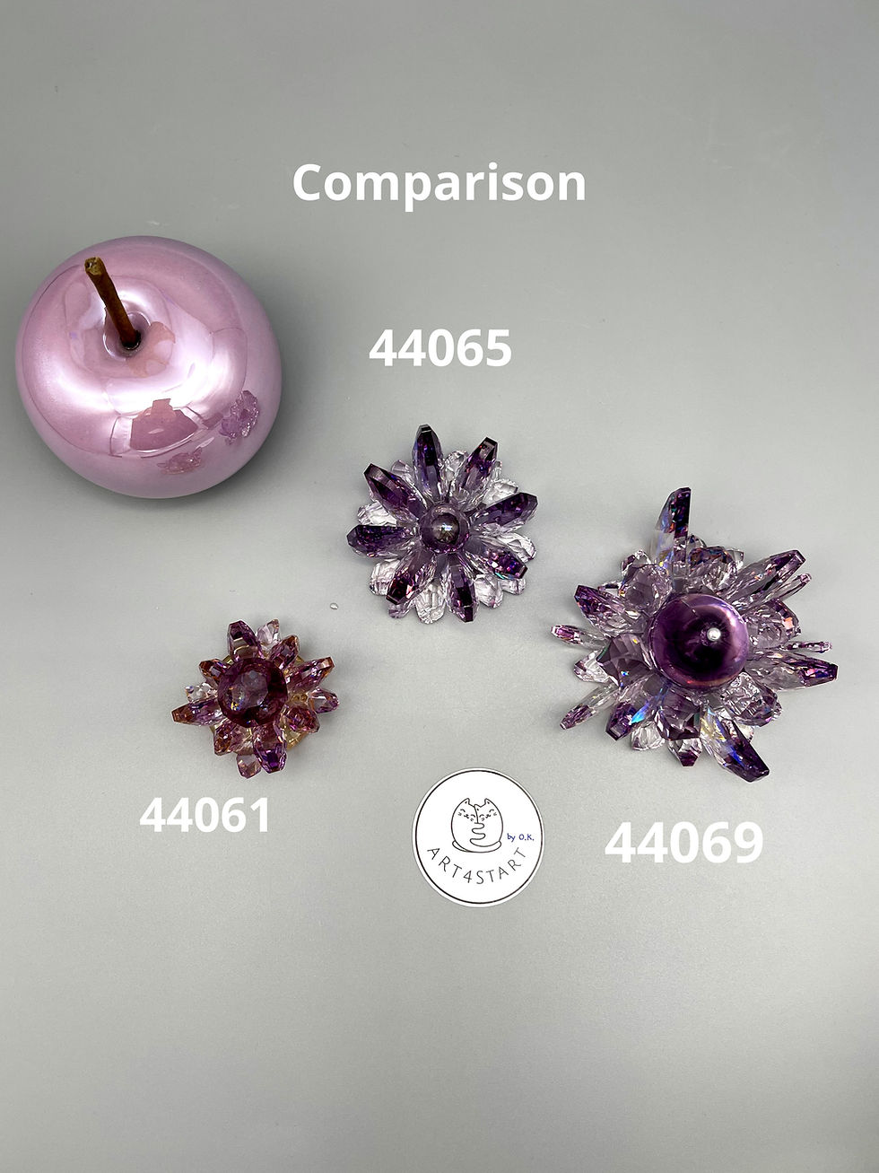 Миниатюра: 44061 Small shiny crystal cluster silicone mold