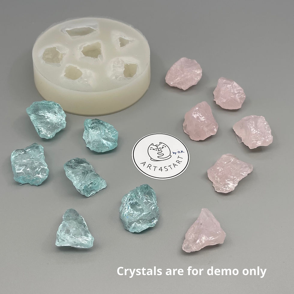 Миниатюра: 420881 6 Small crystal chunks silicone mold