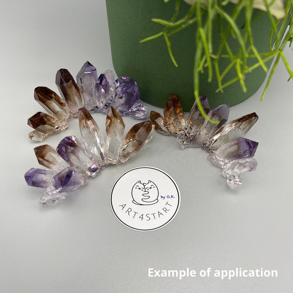 Миниатюра: 4508 Crystal cluster silicone mold-high profile