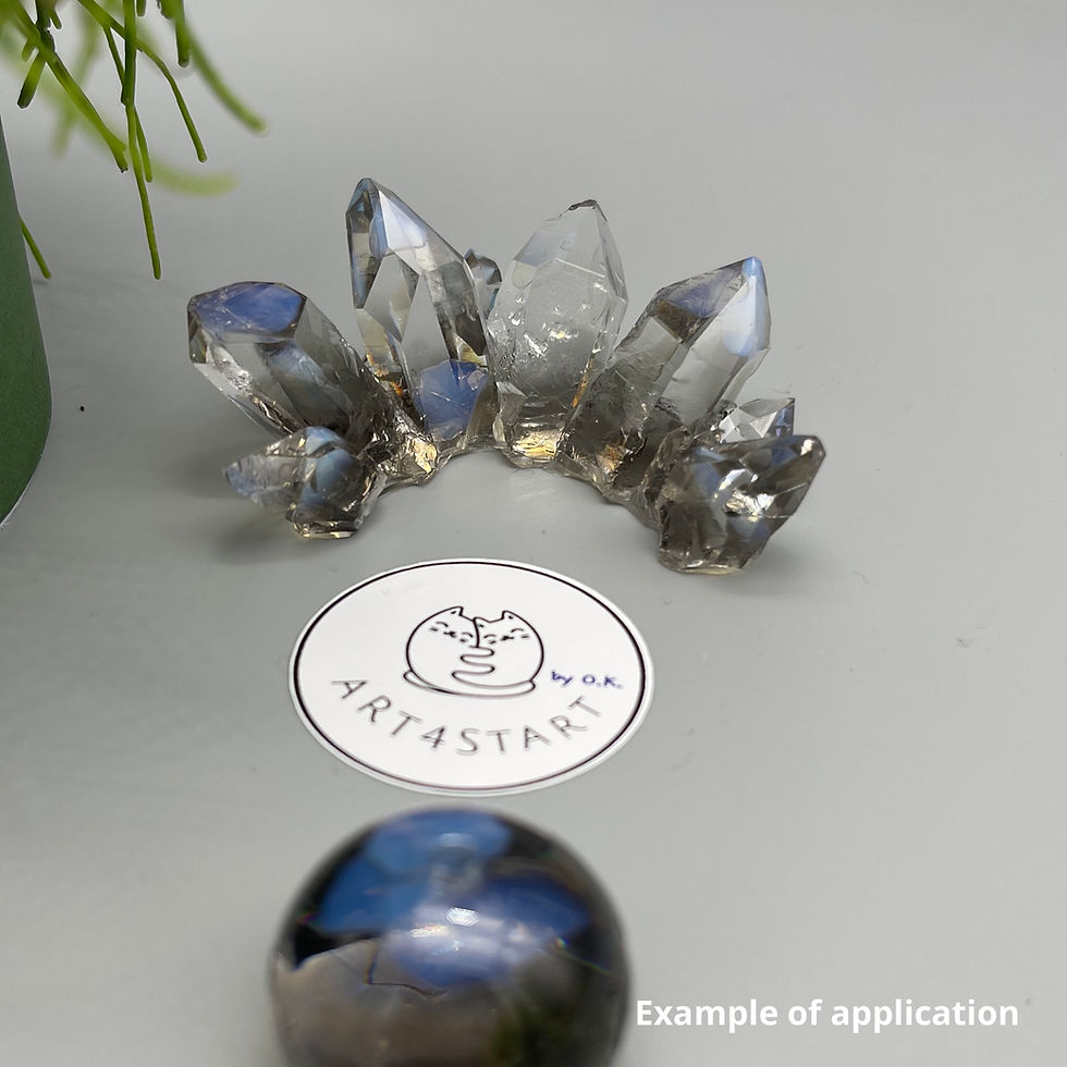Thumbnail: 44635 Crystal cluster silicone mold