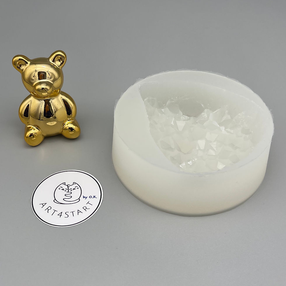 Thumbnail: 4062 Amethyst druzy beautiful silicone mold