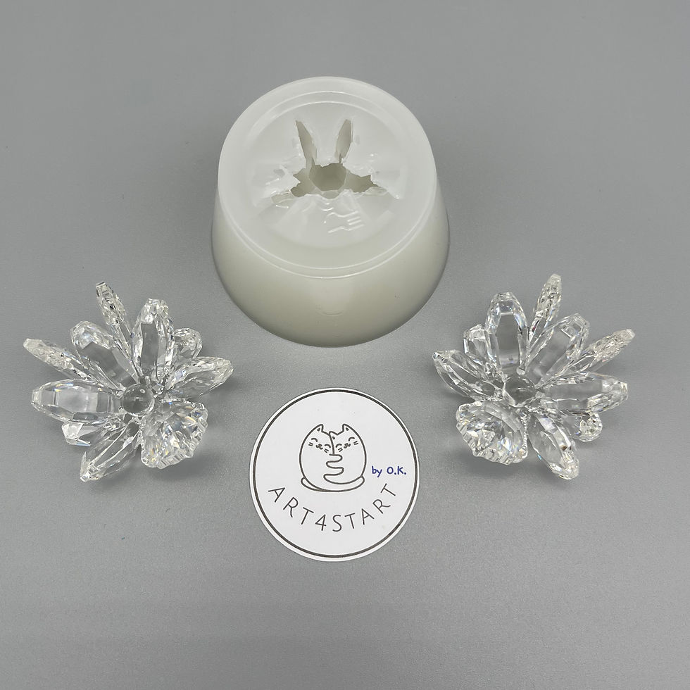 Thumbnail: 44075 Crystal blossom cluster silicone mold
