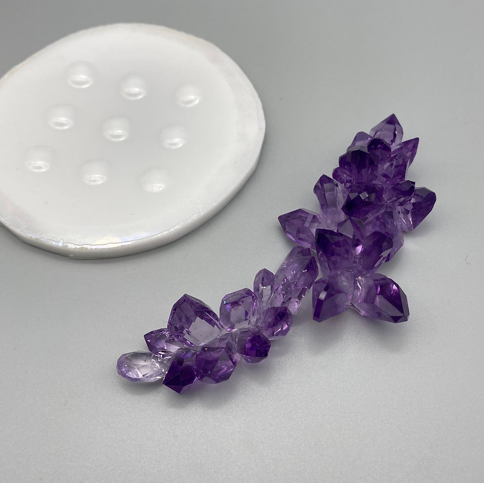 Миниатюра: 4203 Medium crystal cluster silicone mold