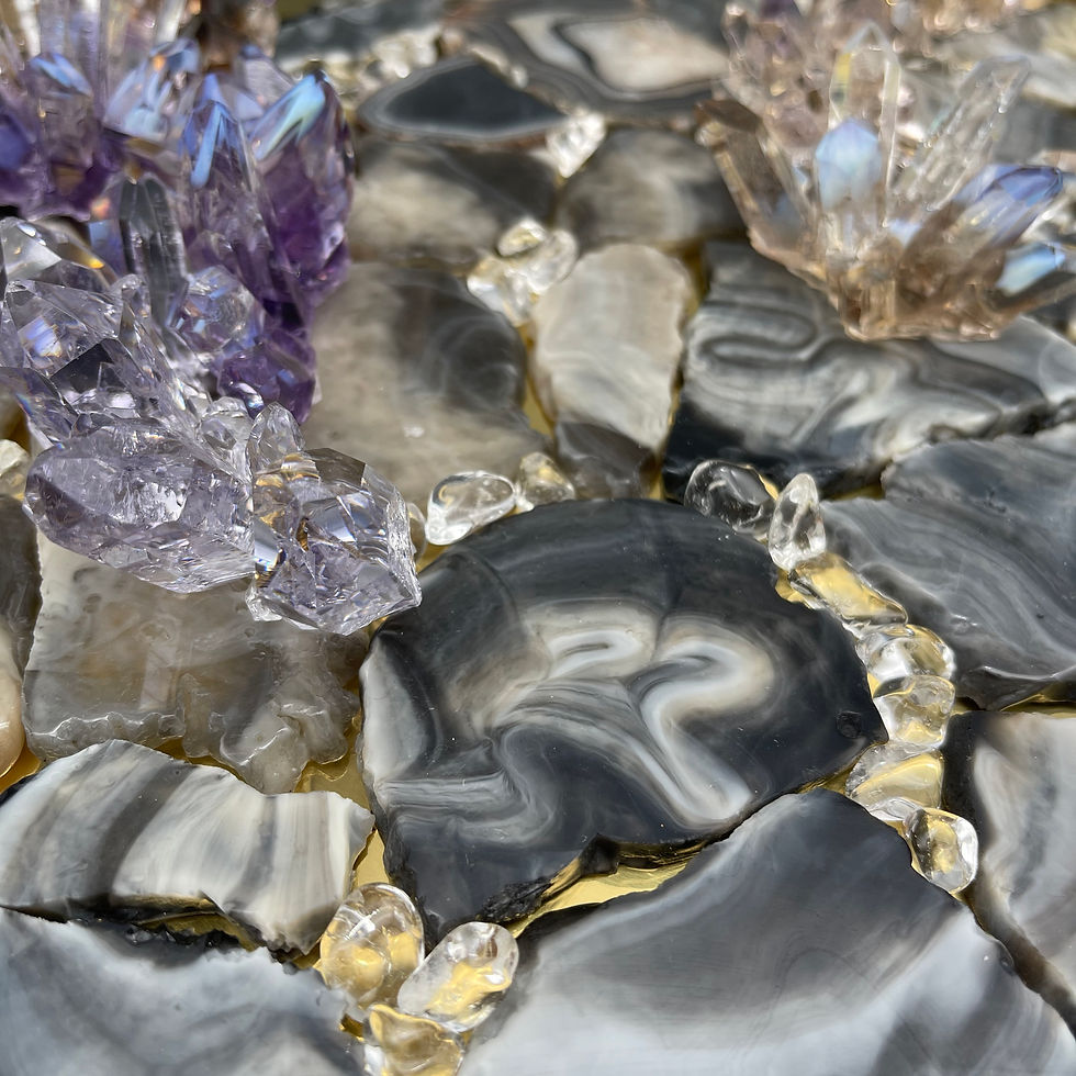 Thumbnail: 9100413 Irregular agate slices set silicone mold