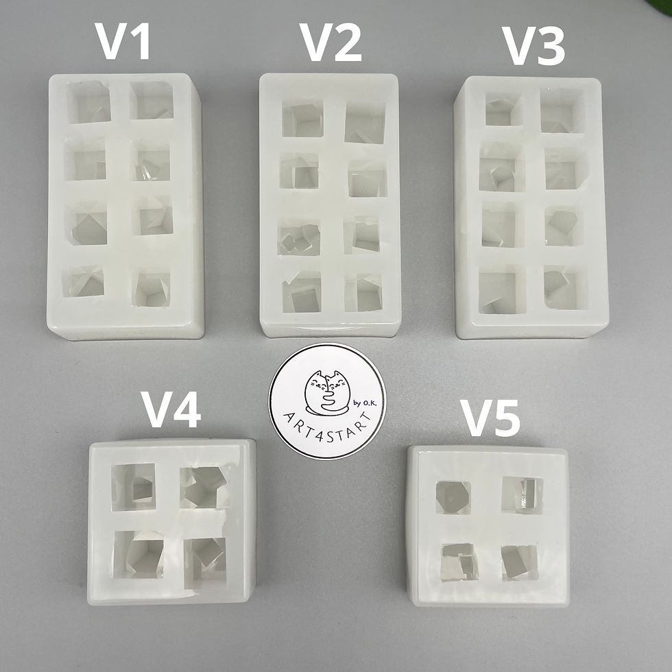 Thumbnail: 42086 8 or 4 pyrites cubes silicone mold
